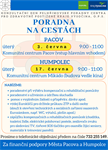 Poradna na cestách - 3.6. Pacov a 17.6. Humpolec