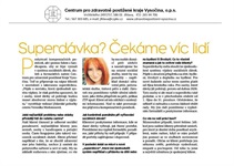 Rozhovor vedoucí jihlavské pobočky CZP o superdávce